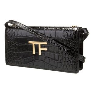 Tom Ford Crocodile-Embossed Shoulder Bag